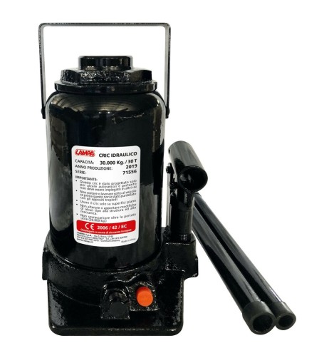Cric idraulico omologato 30000Kg alzata 255 405mm