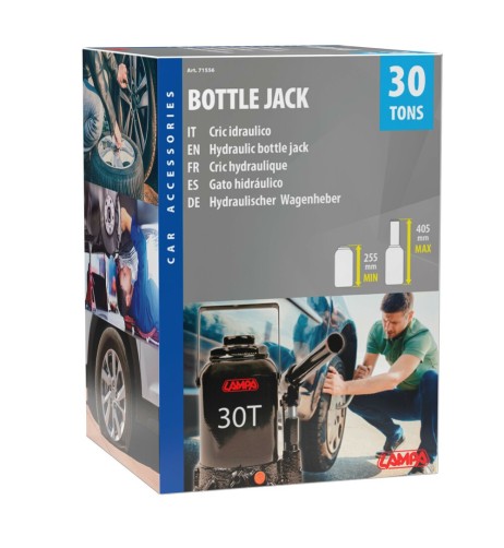 Cric idraulico omologato 30000Kg alzata 255 405mm