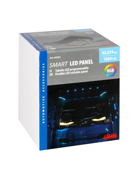 Tabella Led programmabile USB 1024 Led a colori 374x92mm