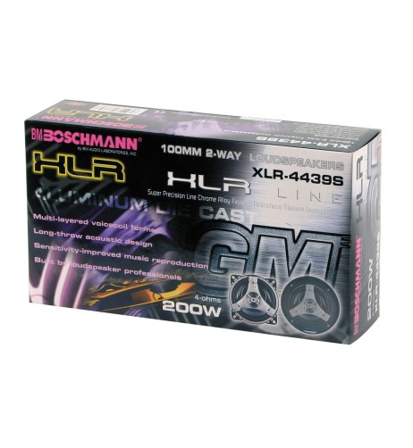 Altoparlanti 2 vie con Tweeter 200W 100mm XLR 4439S