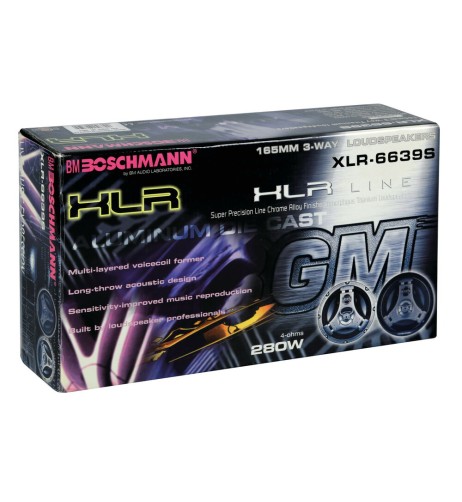 Altoparlanti 3 vie con Tweeter 280W 165mm XLR 6639S