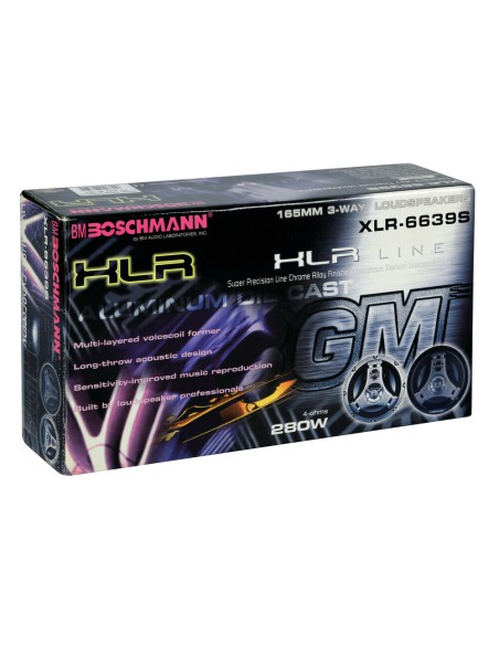Altoparlanti 3 vie con Tweeter 280W 165mm XLR 6639S