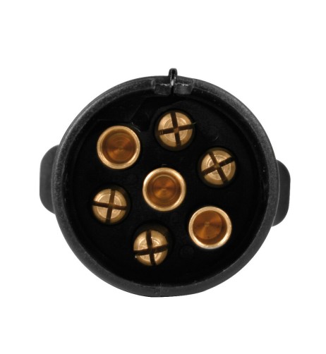 Porta targa ripetitrice segnaletica posteriore 12 24V spina 7 poli