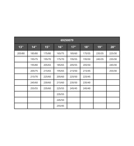 Coppia di calze da neve MCS omologate per auto 079