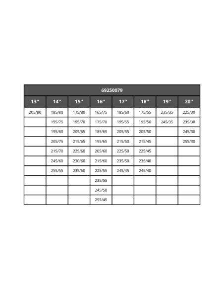 Coppia di calze da neve MCS omologate per auto 079