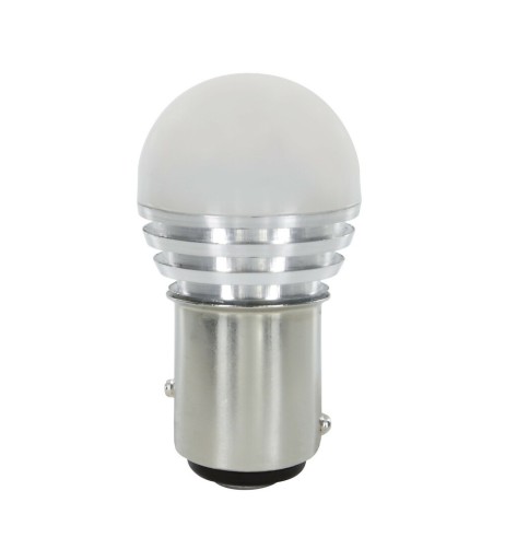 Lampadina auto BAY15d PY21 5W 1 mega Led COB 10 30V Bianco