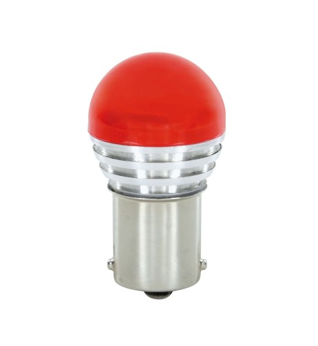 Lampadina auto BAU15s PY21W 1 mega Led COB 10 30V Arancio