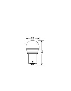 Lampadina auto BAU15s PY21W 1 mega Led COB 10 30V Arancio 2