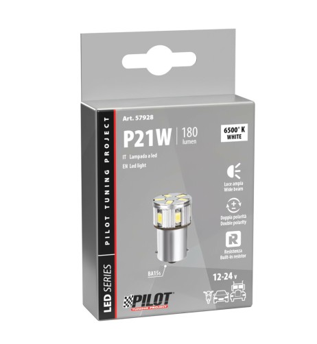 Lampadina BA15s P21W 10 30V Mega led 11 LED