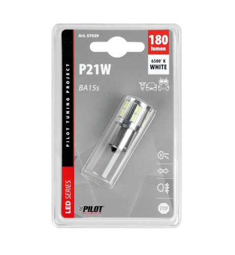 Lampadina BA15s P21W 10 30V Mega led 17 LED