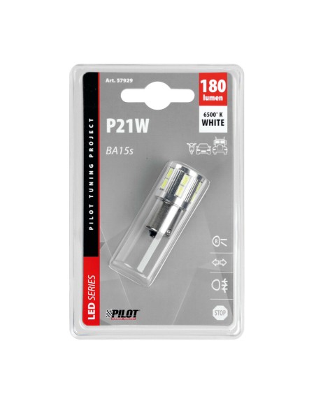 Lampadina BA15s P21W 10 30V Mega led 17 LED