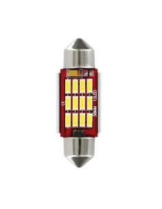 Lampadina auto Mega Led bianco 10 30V Siluro 12x36mm SV8 5 8