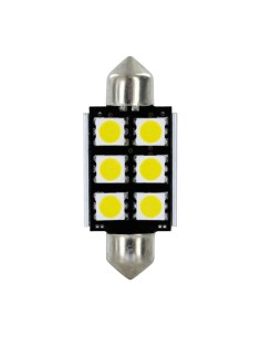 Lampadine camion 6 LED 24V attacco SV8 5 8 15x39 mm