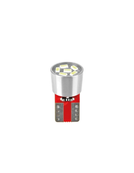 Coppia lampadine camion T10 W2 1x9 5d 6 Led SMD 24V con resistenza Bianco