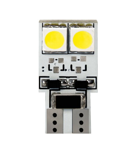 Coppia lampadine Hyper Led 24V T10 W2 1x9 5d 4 LED bianche