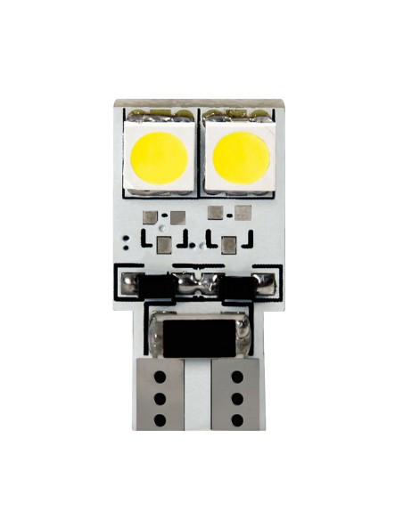 Coppia lampadine Hyper Led 24V T10 W2 1x9 5d 4 LED bianche