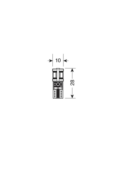 Lampadine auto Mega Led bianco 10 32V attacco T10 con resistenza