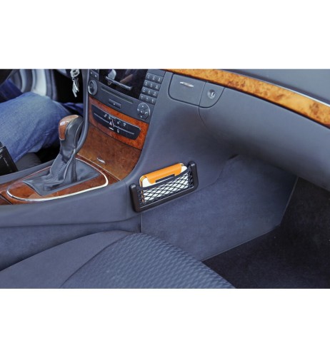 Tasca a rete elasticizzata multiuso Doppio fissaggio 17x8cm