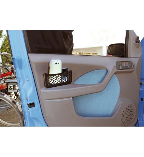 Tasca a rete elasticizzata multiuso Doppio fissaggio 17x8cm