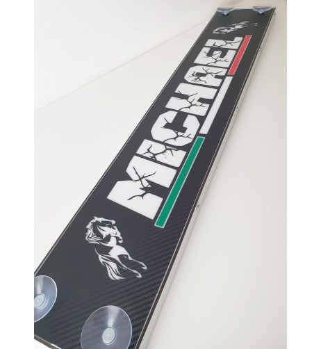 Tabella personalizzabile a Led 12 24v con telecomando Carbon Look Mono Flag