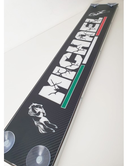 Tabella personalizzabile a Led 12 24v con telecomando Carbon Look Mono Flag