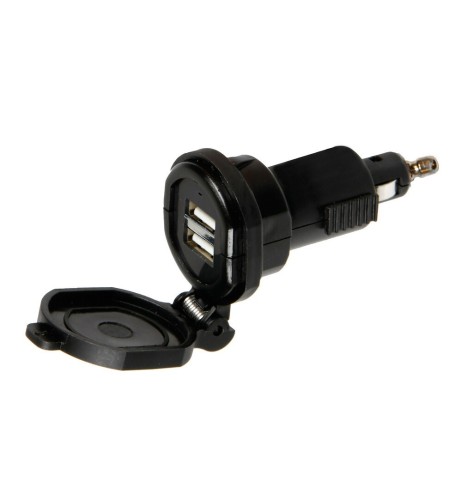 Caricabatteria Din 2 porte Usb Fast Charge 2700 mA 12 32V