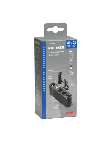 Presa accendisigari 12 24V 4 2 con USB
