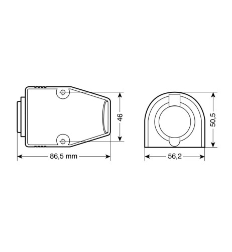Presa accendisigari 12 24V impermeabile da superficie