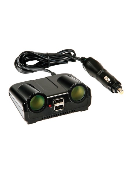 Presa accendisigari doppia con USB 12 24V con interruttore