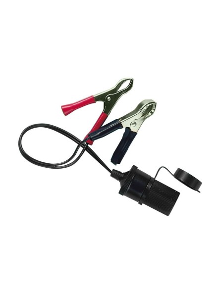 Presa accendisigari montaggio esterno con clips batteria 12 24V
