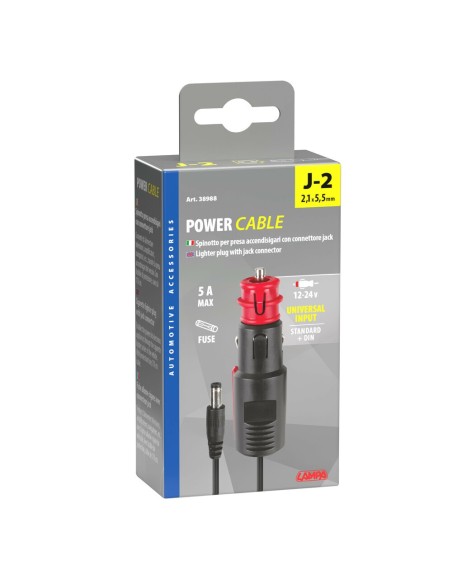 Spinotto per presa accendisigari con connettore jack J2 12 24V