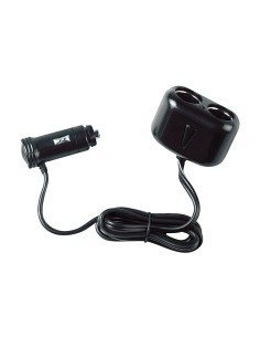 Spinotto presa accendisigari con uscita doppia con prolunga 12 24V 