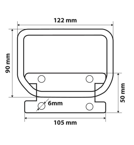 Maniglia Truck salita Camion in acciaio