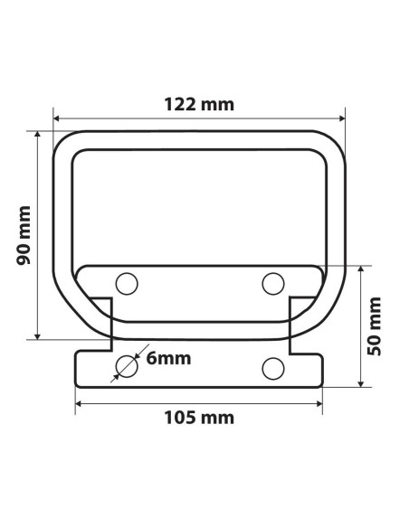 Maniglia Truck salita Camion in acciaio