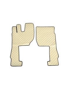 Coppia tappeti camion similpelle imbottiti Beige Volvo FH Serie 4 5 Aero