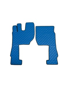 Coppia tappeti camion similpelle imbottiti Blu Volvo FH Serie 4 5 Aero