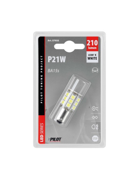 Lampadina hyper led BA15s P21W 12V 27 LED
