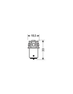 Lampadina hyper led BA15s P21W 12V 6 LED 2