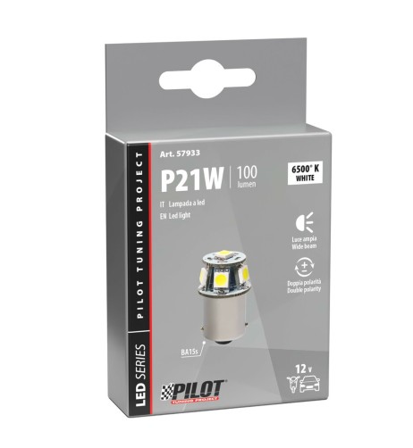 Lampadina hyper led BA15s P21W 12V 6 LED