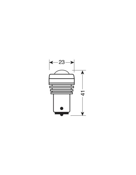 Lampadina auto P21W BA15s 5 mega led SMD 12V 