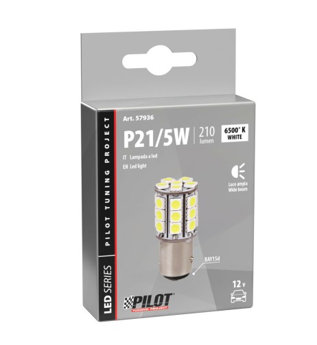 Lampadina hyper led BAY15d P21 5W 12V 27 LED