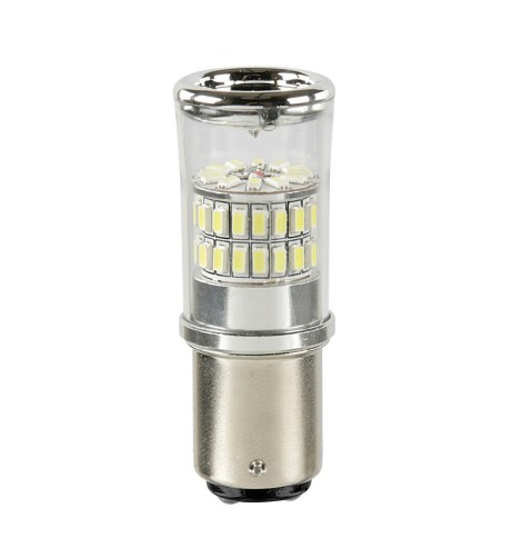Lampadina auto P21 5W BAY15d 48 led SMD 12 24V doppia polarita 