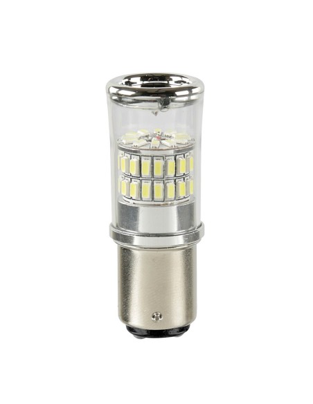 Lampadina auto P21 5W BAY15d 48 led SMD 12 24V doppia polarita 