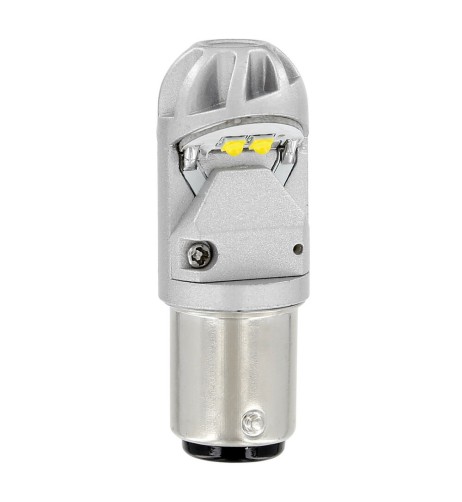 Lampadina auto BAY15d P21 5W Mega Led HP 4 CREE 10 28V Bianco