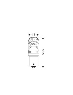 Lampadina auto BAU15s PY21W Mega Led HP 4 CREE 10 28V Arancio 2