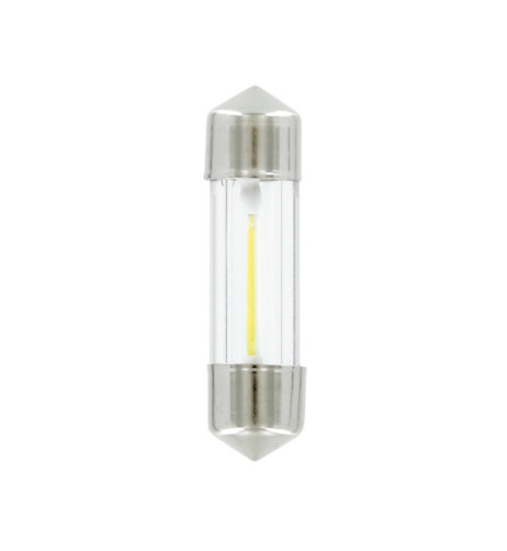 Lampadina auto Mega Led bianco 12V Siluro 8x31mm SV8 5 8