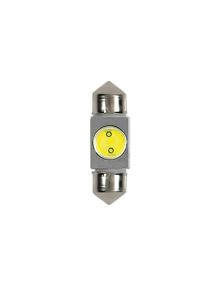 Lampadina siluro 12V SV8 5 8 10x31mm 1 LED