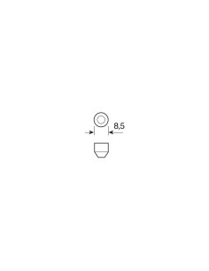 Lampadina siluro 12V SV8 5 8 10x31mm 1 LED 2