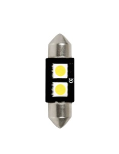 Lampadina siluro 12V SV8 5 8 C5W 10x36mm 2 LED