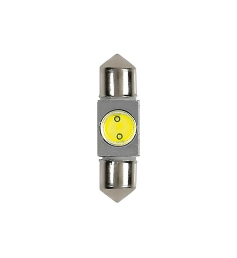 Lampadina siluro 12V SV8 5 8 C5W 10x36mm 1 LED